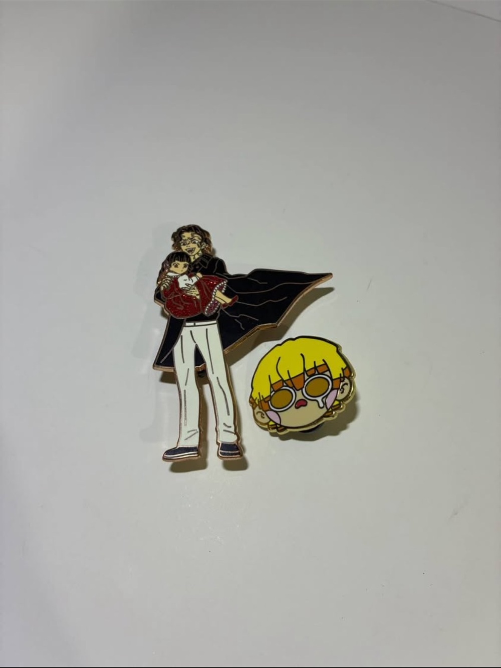 Demon Slayer Muzan and Zenitsu Enamel Pins